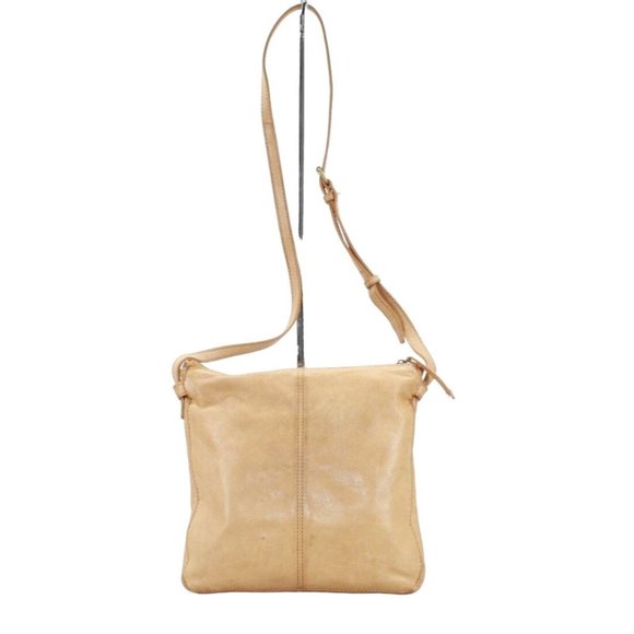American Leather Co. Handbags - American Leather Co. Tan Zip Top Sling Crossbody Shoulder Bag
